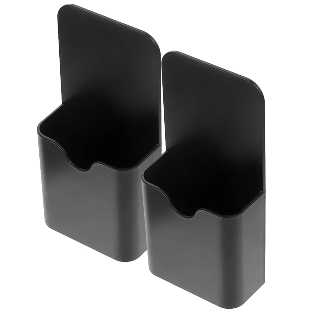 

2 Pcs White Boards Magnetic Pen Holder Marker Holders Fridge Penholder Whiteboard Organizer Container Desk