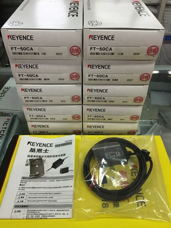 Встроенный цифровой инфракрасный датчик температуры KEYENCE встроенный в DIN-рейку