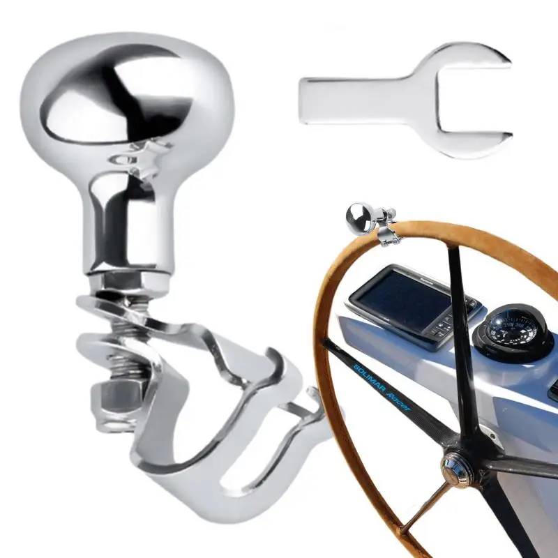 

Marine Steering Wheel Ball Labor Saving Control Ball Steering Wheel Spinner Knob Aid Handle Ergonomic Grip Marine Accessories