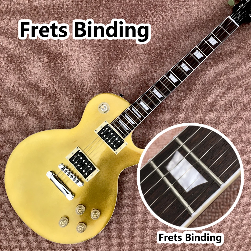 

Slash LP Electric Guitar, Gold Top, Rosewood Fingerboard, Frets Binding, High Quality Guitarar, Free Shipping