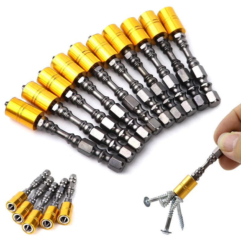 

KUNJUAN Strong Magnetic Screwdriver Bit Set 65mm Phillips Electronic Screwdriver Bits For Plasterboard Drywall Screw Driver