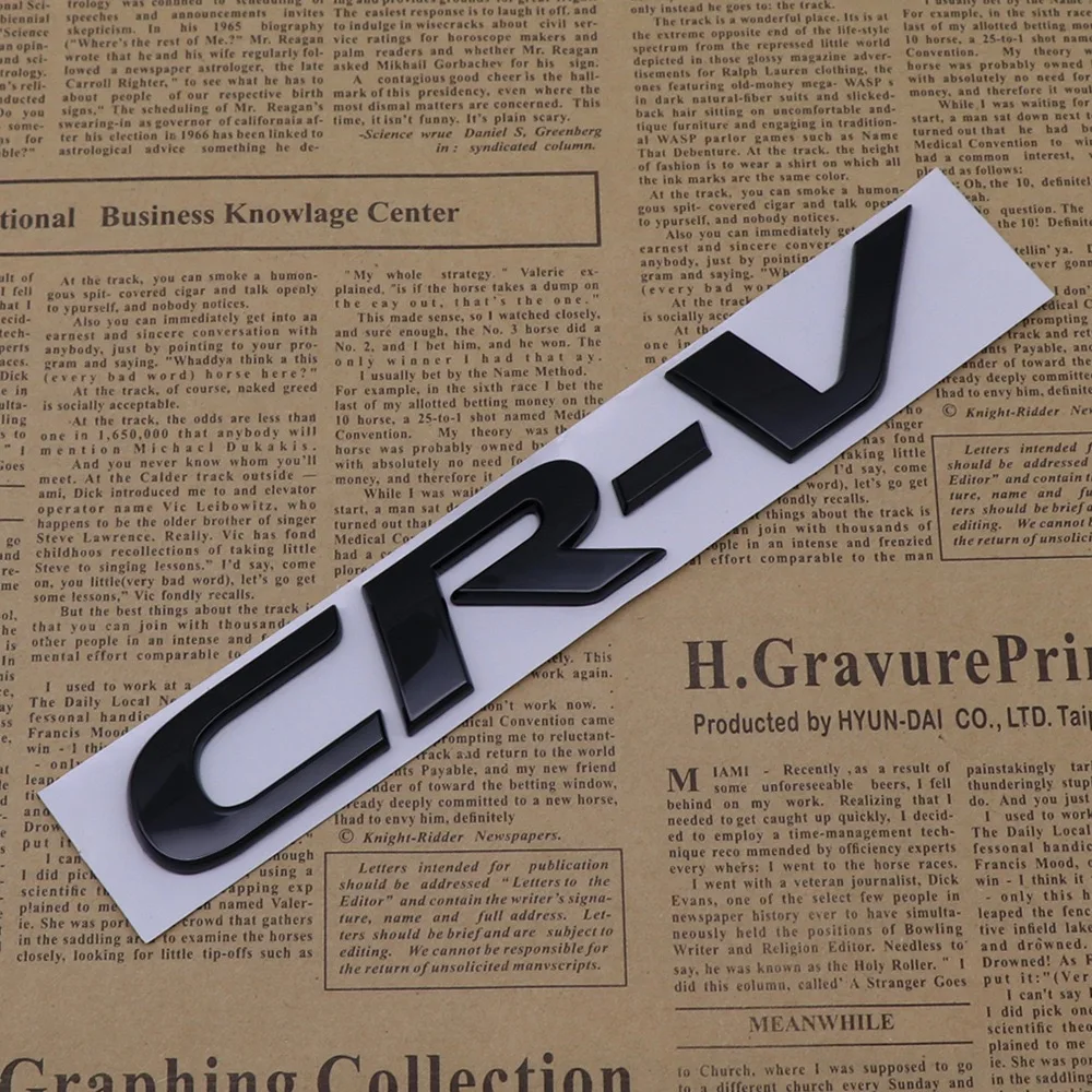 

1 шт. для Honda CR-V XR-V XR-V ABS хром, серебристый/черный, эмблема автомобиля, боковое крыло, задний хвост, багажник, значок, наклейка, стиль