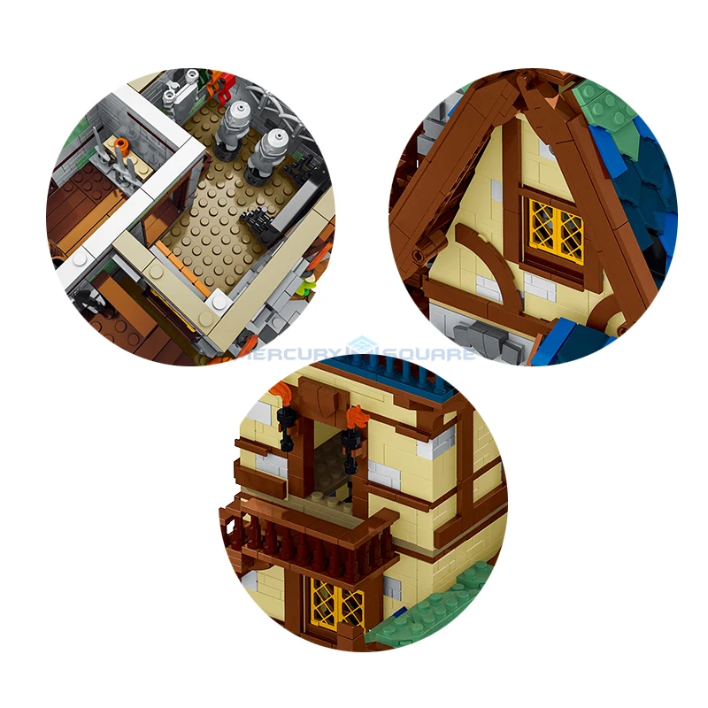 Модульная архитектурная башня строительные блоки MOC 50106 защитное наблюдение идеи