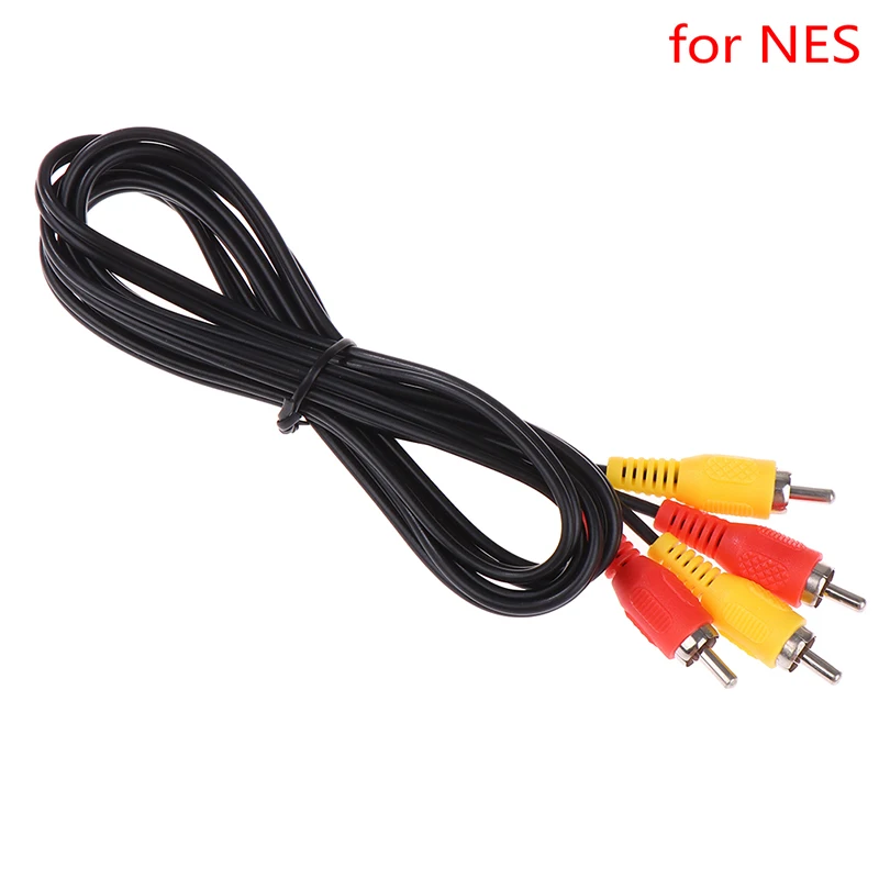 

1PC Audio Video AV Cable Lead Wire Cord For Entertainment System For NES 1.8M Cable