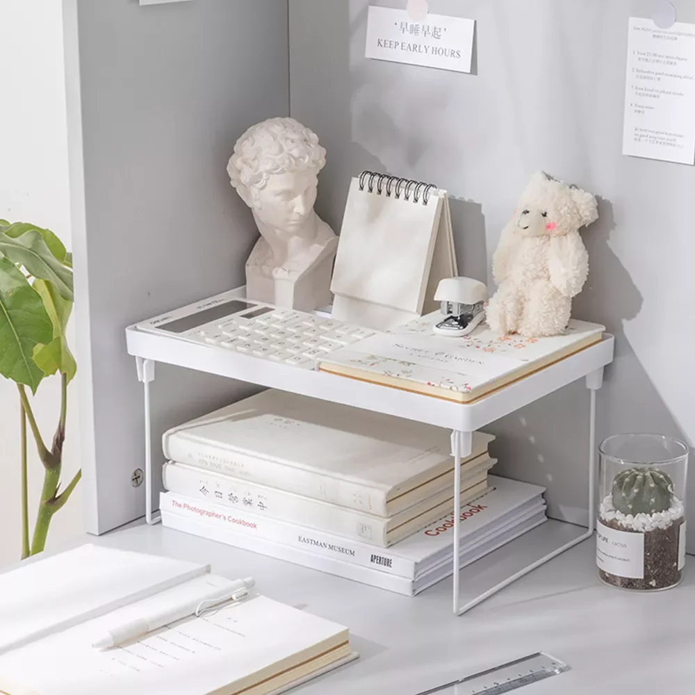 

2023NEW Closet Organizer Storage Shelf for Kitchen Rack Space Saving Makeup Organizer Wardrobe Decorative Shelves Cabinet Holder