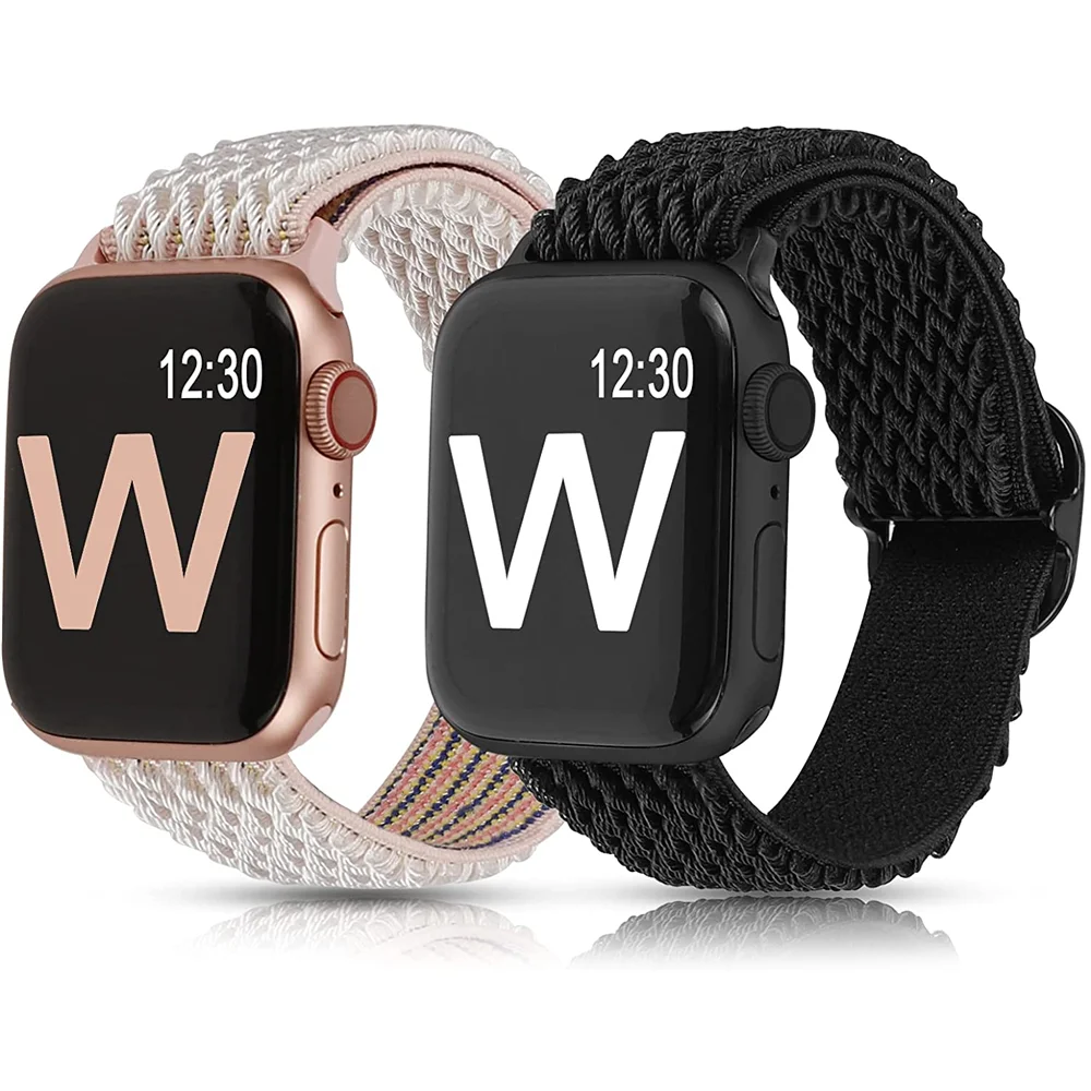 

Strap for Apple watch band 44mm 40mm 45mm 41mm 38mm 42mm 45 mm nylon loop bracelet For Apple watch series 7 SE 6 5 3