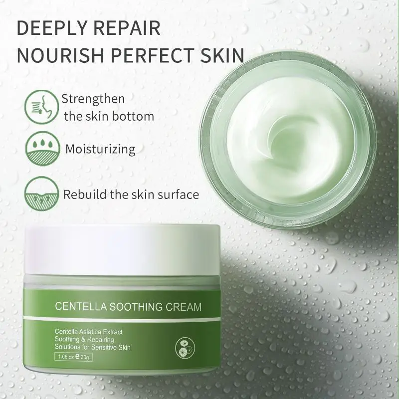 1 bottle of Centella Asiatica Repair Cream Moisturizing and hydrating facial skin cream Skin care products