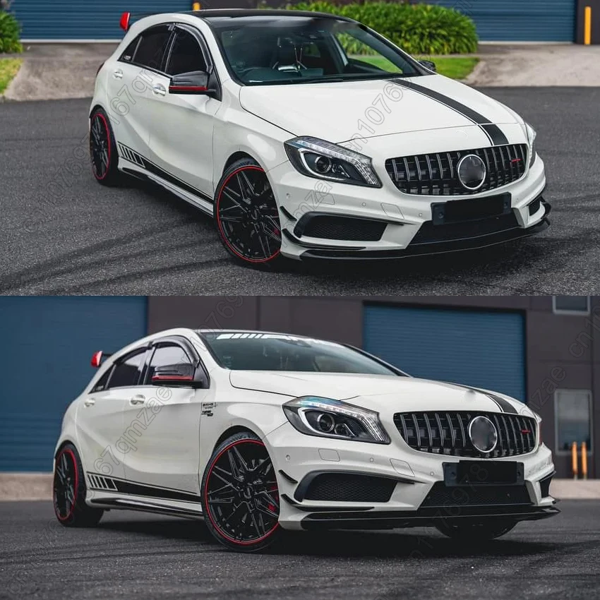 Для Mercedes Benz W176 A160 A180 A200 A220 A250 A45 AMG Facelift 2016-2018 GT Style Передняя впускная решетка