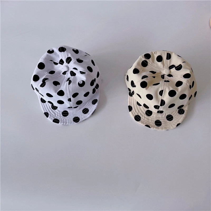 2022 летние новые детские шапки MILANCEL в горошек для девочек хлопковые мальчиков
