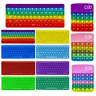 Игрушка-антистресс для клавиатуры, игрушка-антистресс с радужными пузырями, мягкая игрушка-сжималка для снятия стресса, игрушка для детей