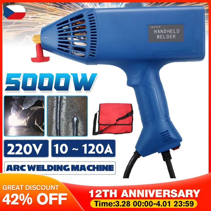 

220V 5000W Electric Welding Machine Automatic Digital Intelligent ARC Welding Machine Current Thrust for 2~14mm Adjustment