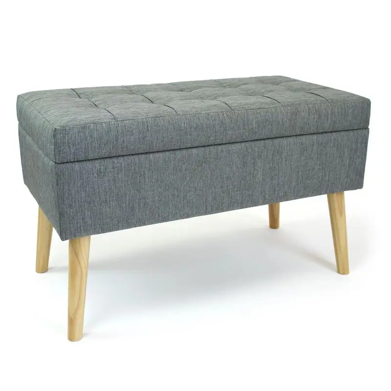 

Benches,Storage Bench,Storage Ottoman Bench,with Storage,Entryway, Bedroom, Living Room,Gray