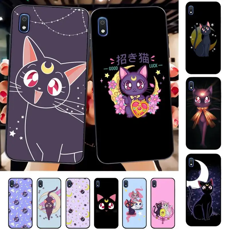 

BANDAI Sailor Moon Cat Phone Case for Samsung A51 01 50 71 21S 70 31 40 30 10 20 S E 11 91 A7 A8 2018