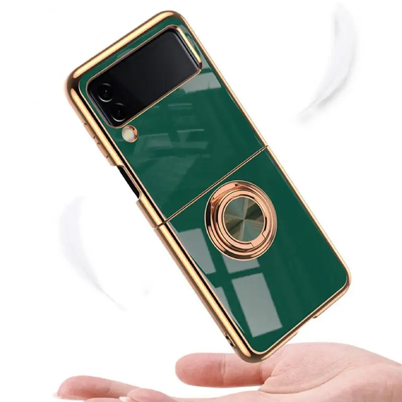 

Portable Shockproof Phone Holder Silicone Stand Back Cover Mobile Phone Case Phone Case For Samsung Z Flip 3 Magnetic
