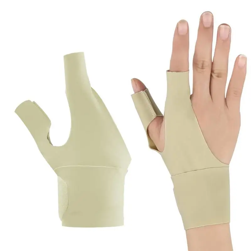 

Wrist And Finger Brace Wrist Compression Sleeve 2 Finger Support Brace Thin Wrist Brace For Working Out Comfortable Breathable