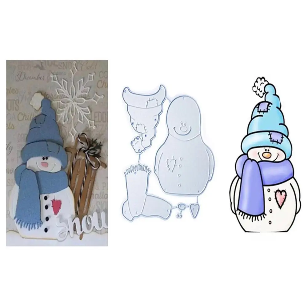 

Christmas Snowman Santa Claus Metal Cutting Dies Stencils Diy Scrapbooking Paper Photo Cards Embossing Die Mold Decoration Tools