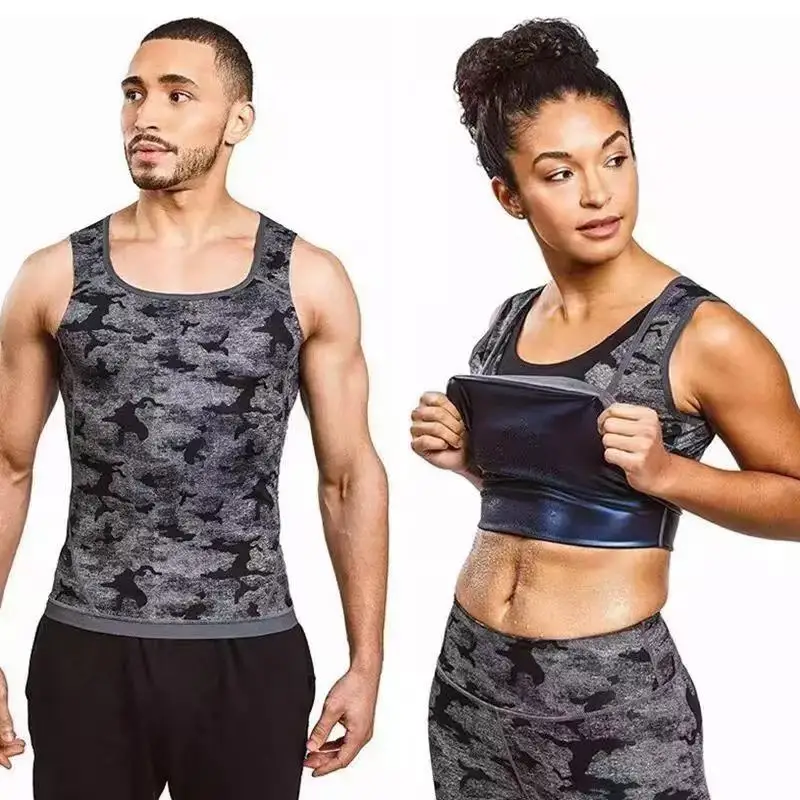 

Новый Камуфляжный жилет-сауна, Женская майка для похудения, Корректирующее белье для похудения и талии