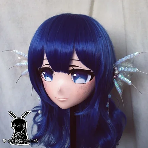 (Кролик 4) полимерный Трансвестит красивая девушка голова искусственная маска