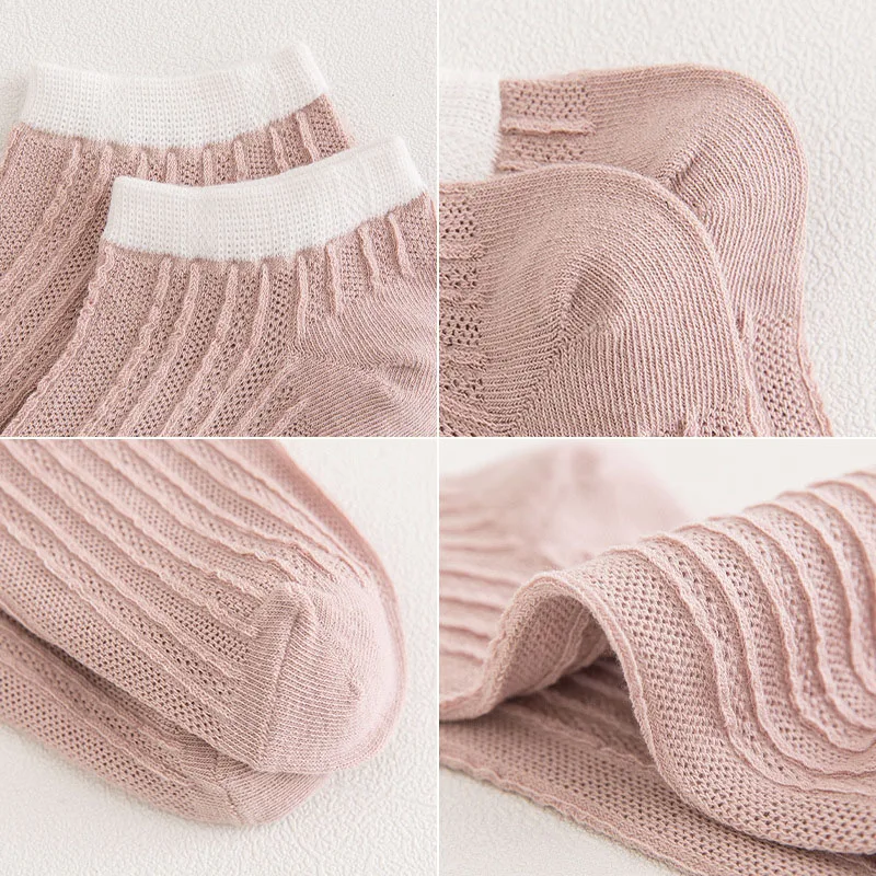 10Pairs Women Socks Spring Summer Cute Japanese Boat Socks Shallow Mouth Low Cut Cotton Ins Tide Thin Ankle Sock