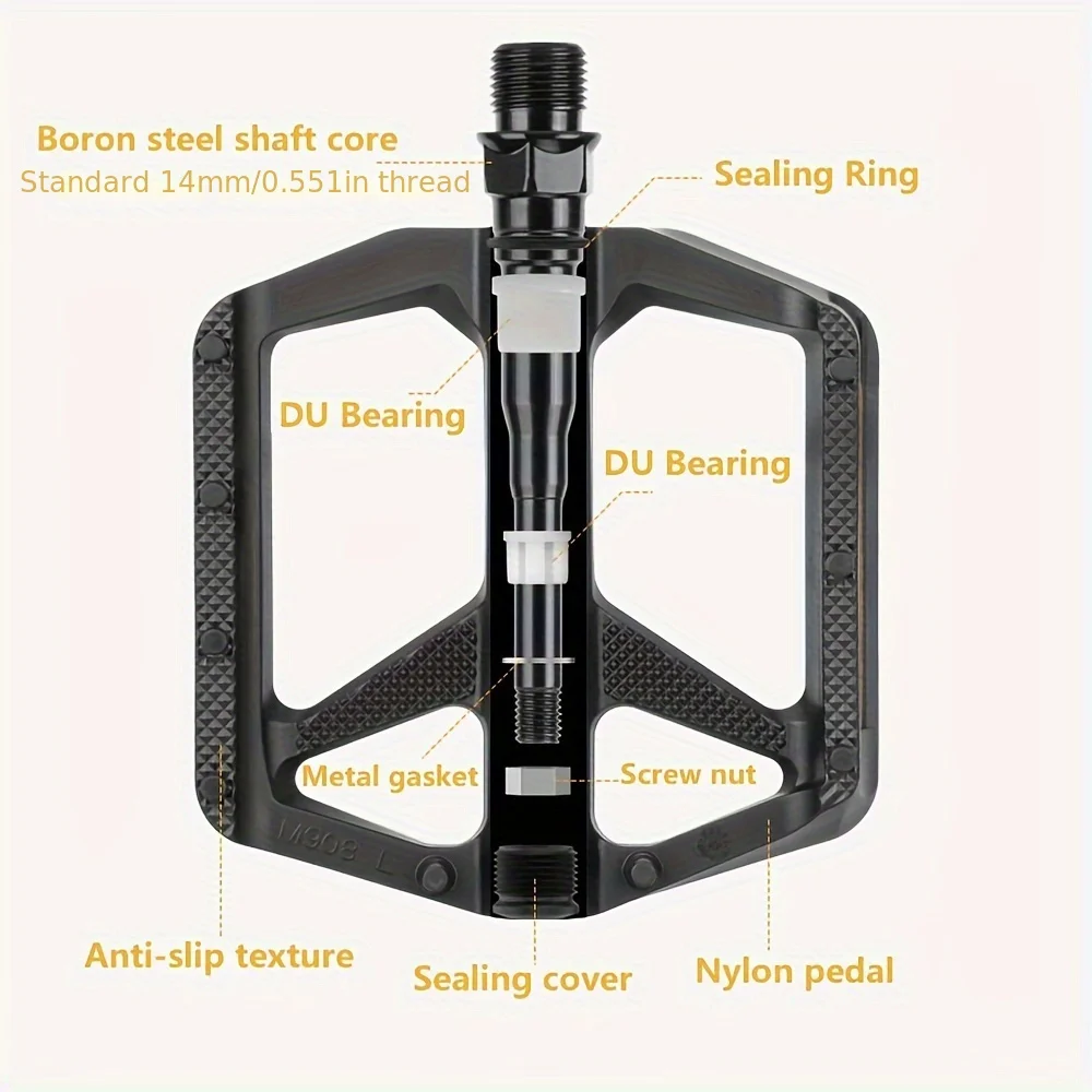 Велосипедные Педали PROMEDN MTB С Широкой Нескользящей Поверхностью