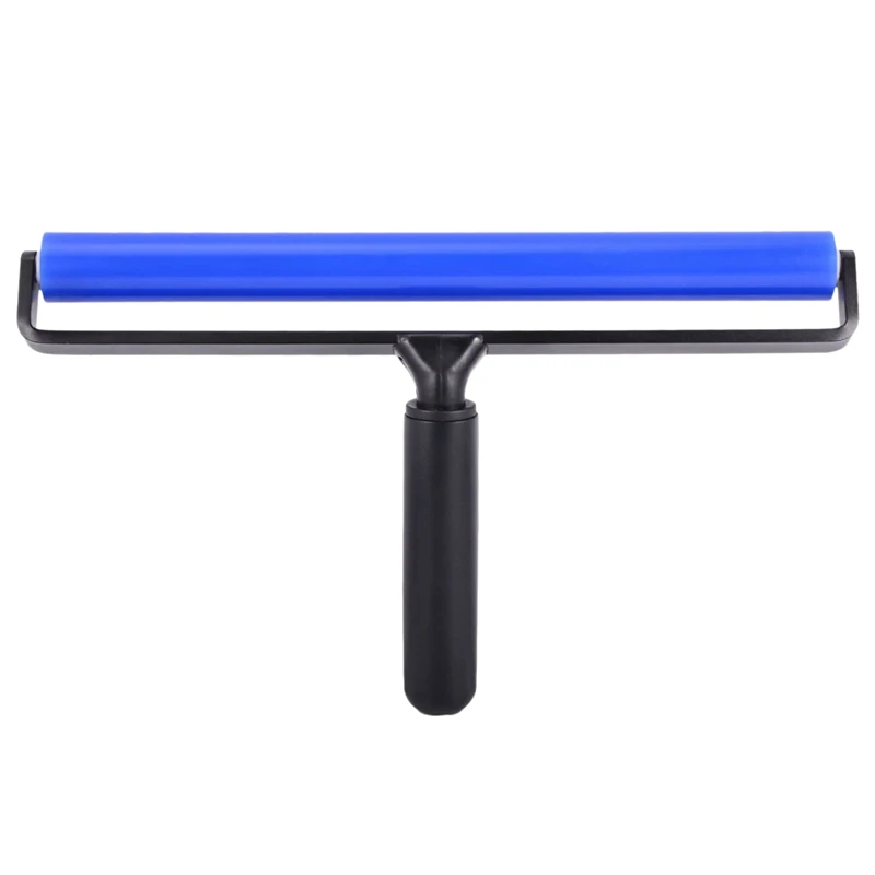 

12 Inch Wide Glue Silicone Soft Rubber Pasting Roller Squeegee Rolling Wheel Anti-Static Sticky Deadener Automotive