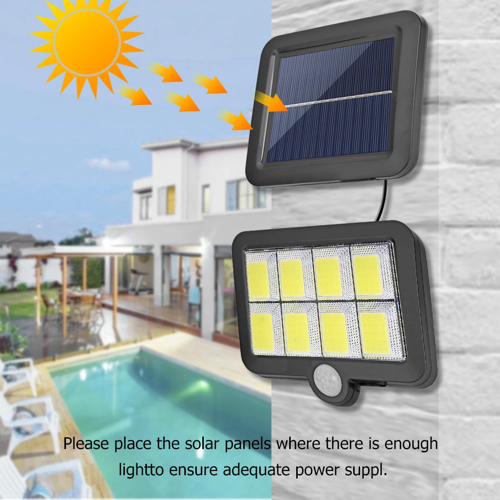 

Outdoor LED Solar Wall Light Waterproof PIR Motion Sensor Garden Street Lamp Solar Panel Wall Lamp Decorative Light