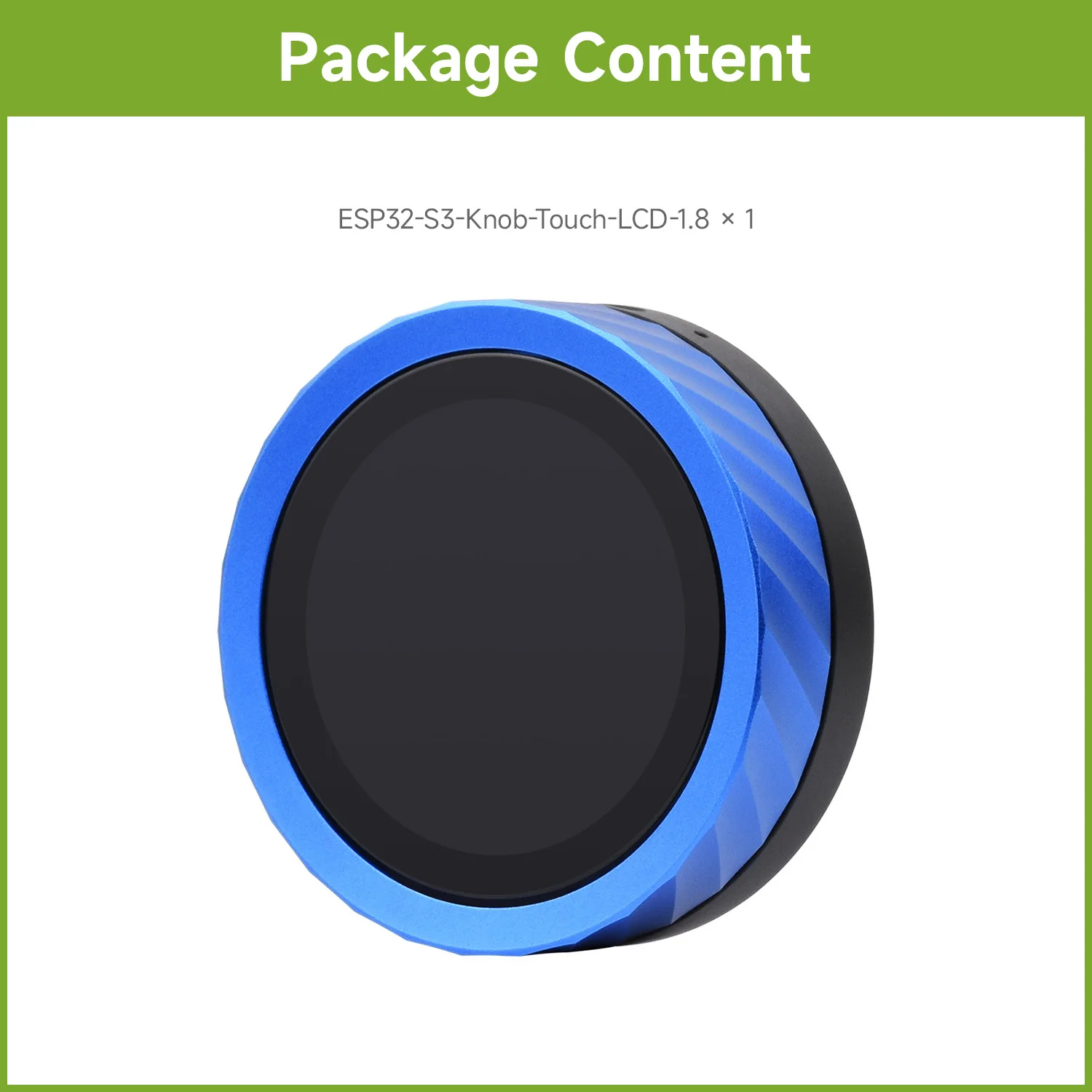 

Waveshare ESP32-S3 1,8-дюймовая плата для разработки дисплея с ручкой, многофункциональный экран с ручкой, емкостный сенсорный металлический корпус с ЧПУ