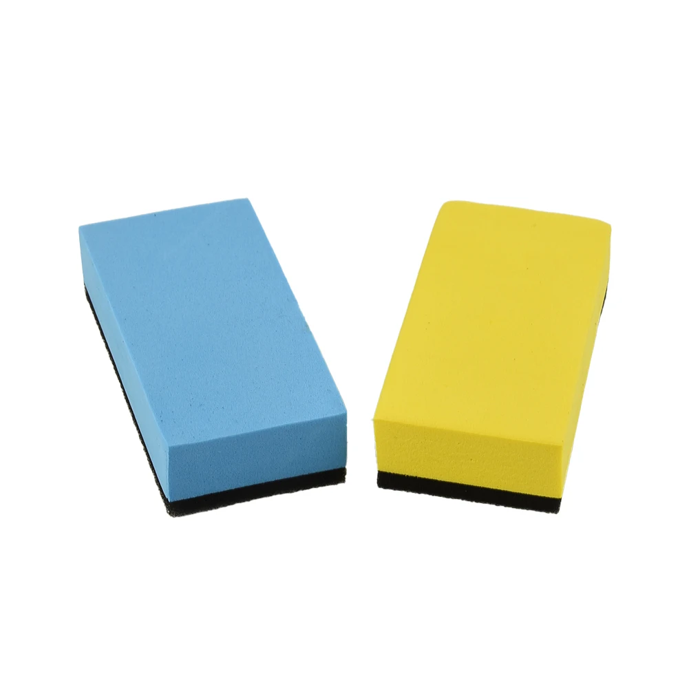 

High Quality Automotive Care & Detailing Polishing Sponge Polishing Sponge Blue Yellow Replacement Tool Accessories Glass
