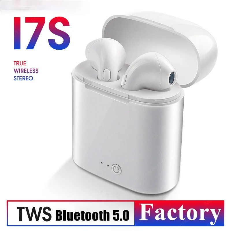 

Bluetooth 5.0 Earphones I7s TWS Wireless Headphones Sport Earbuds Headset with Mic for All Smart Phone Xiaomi Samsung Huawei LG