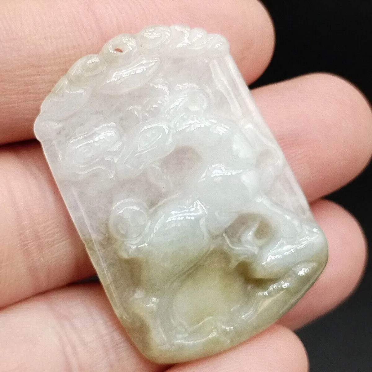 Сертифицированная подвеска из 100% натурального бирманского нефрита типа A с