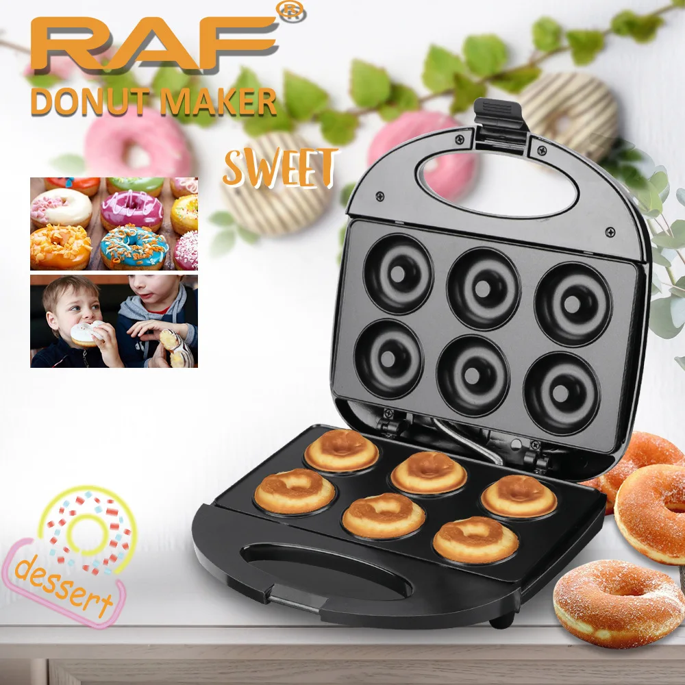 

Breakfast Donut Machine Automatic Mini round Cake Machine Double Side Heating Electric Baking Pan Light Food Machine