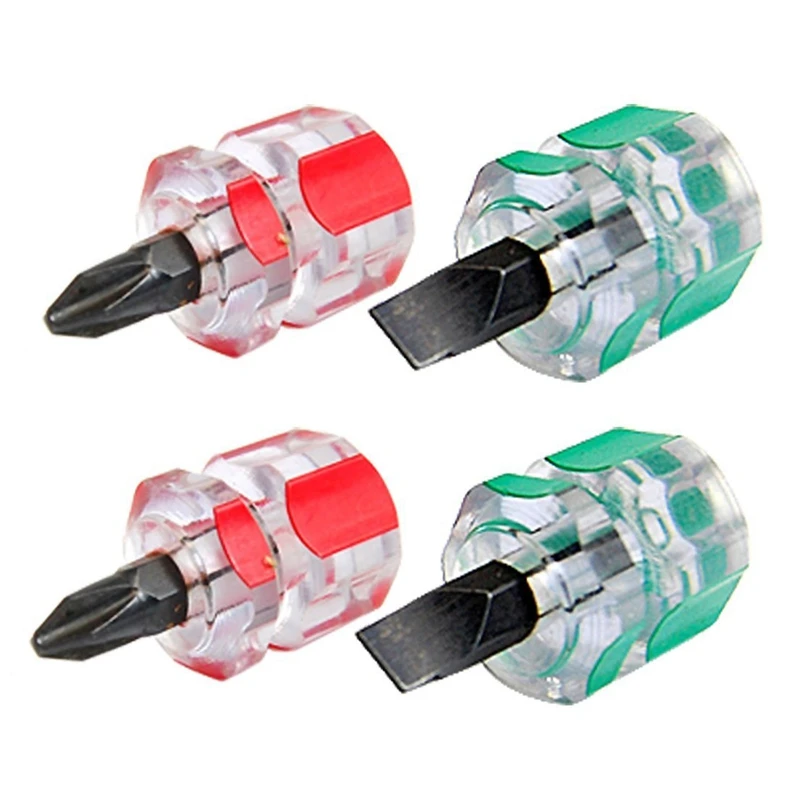 

Big Deal 2X Mini Short Stubby Phillips Slotted Screwdriver Set