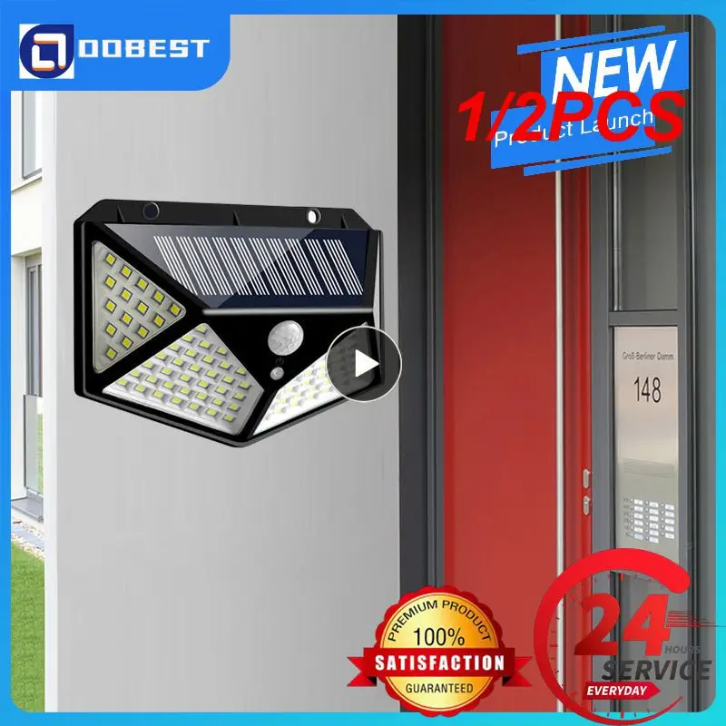 

1/2 шт., уличный фонарь на солнечной батарее