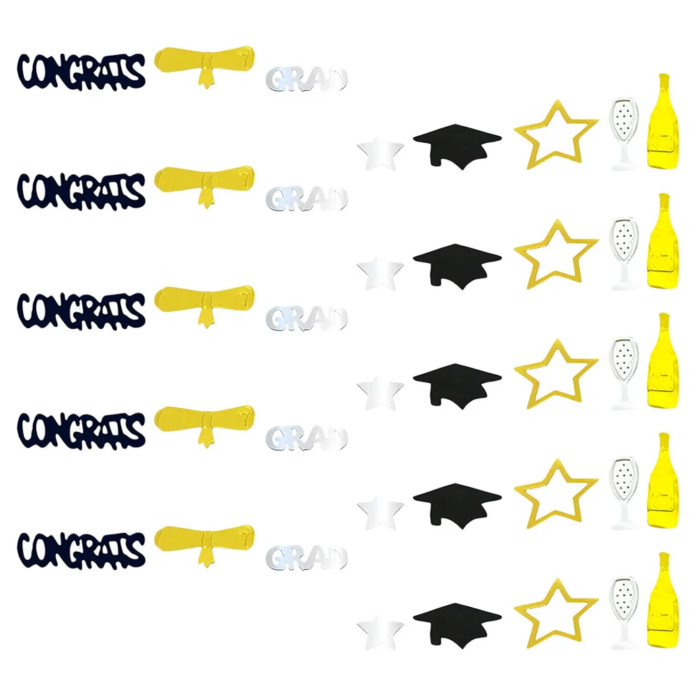 

1 Pack College Elegant Glitter Graduation Table Scatter Graduation Party Decor Graduation Decorations