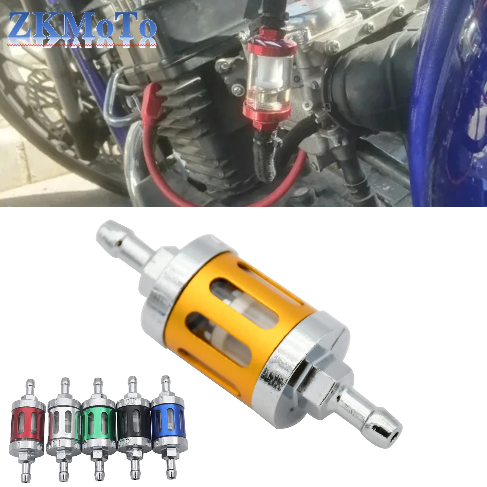 Универсальные Запчасти для мотоцикла 8 мм/0 31 дюйма стеклянный фильтр с ЧПУ газа