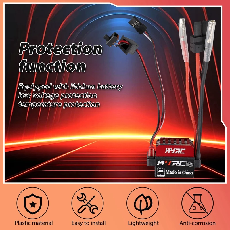 60A ESC RC автомобиль Матовый Электрический контроллер скорости 6V/2A BEC Замена для 1/10