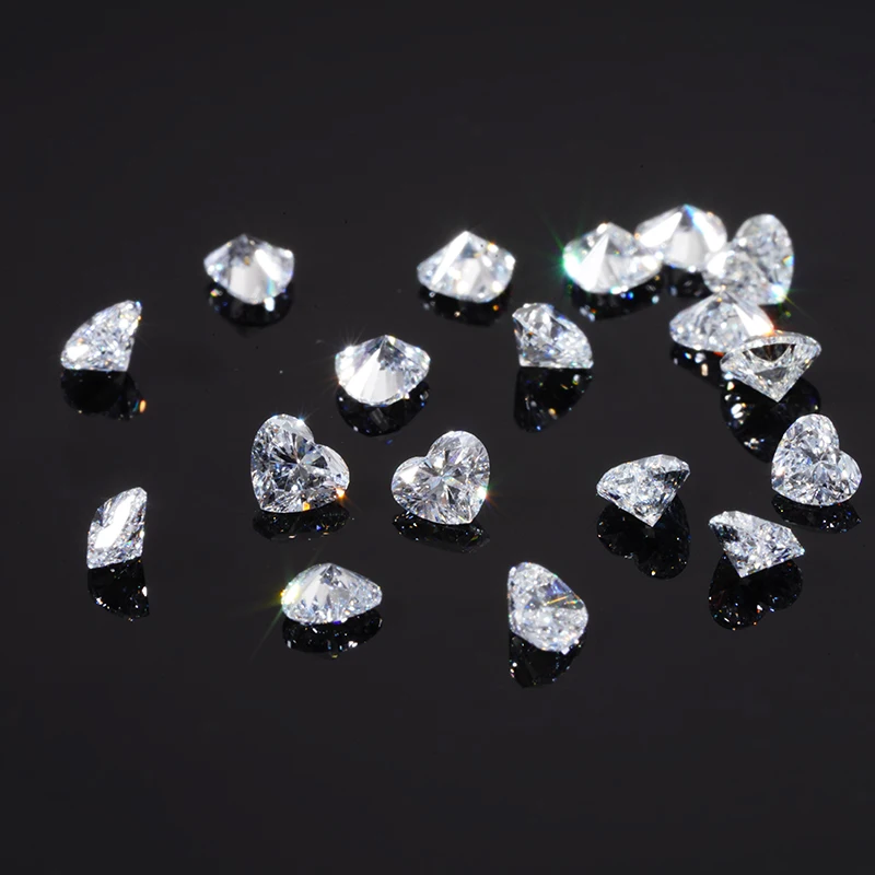 Лабораторные бриллианты с выращенным сердцем оптовая цена свободные белые