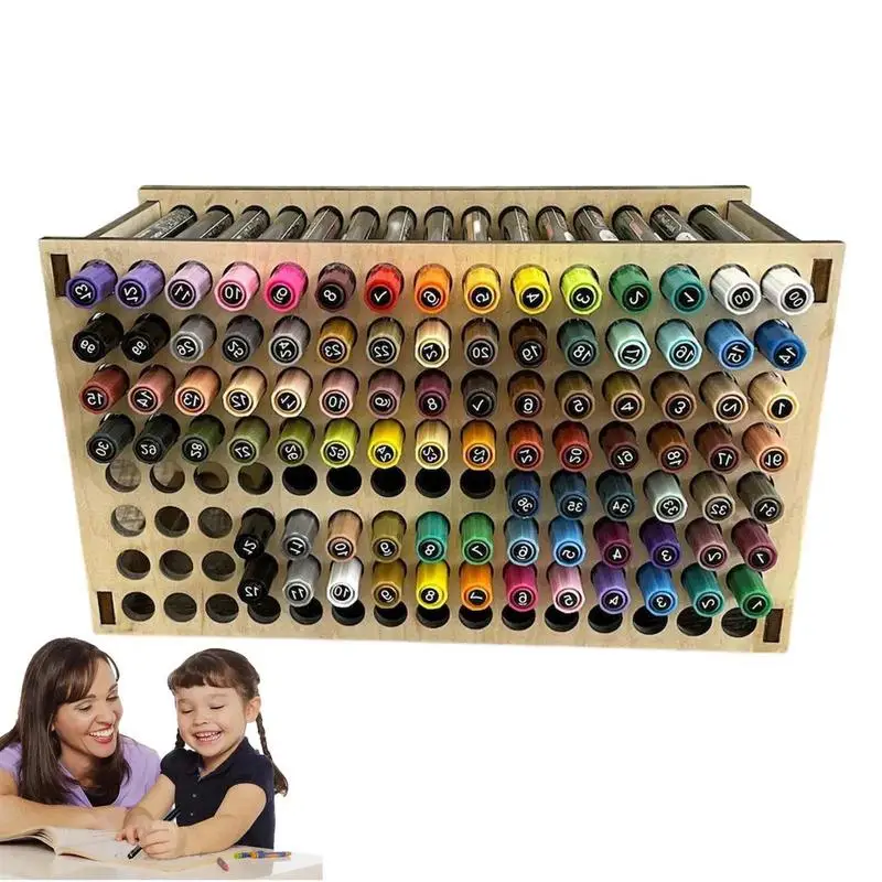

Paintbrush Organizer Wooden Painting Pen Stand Detachable Desk Stand Organizer Rack Fits Paint Brushes Dryer Holder For Pens