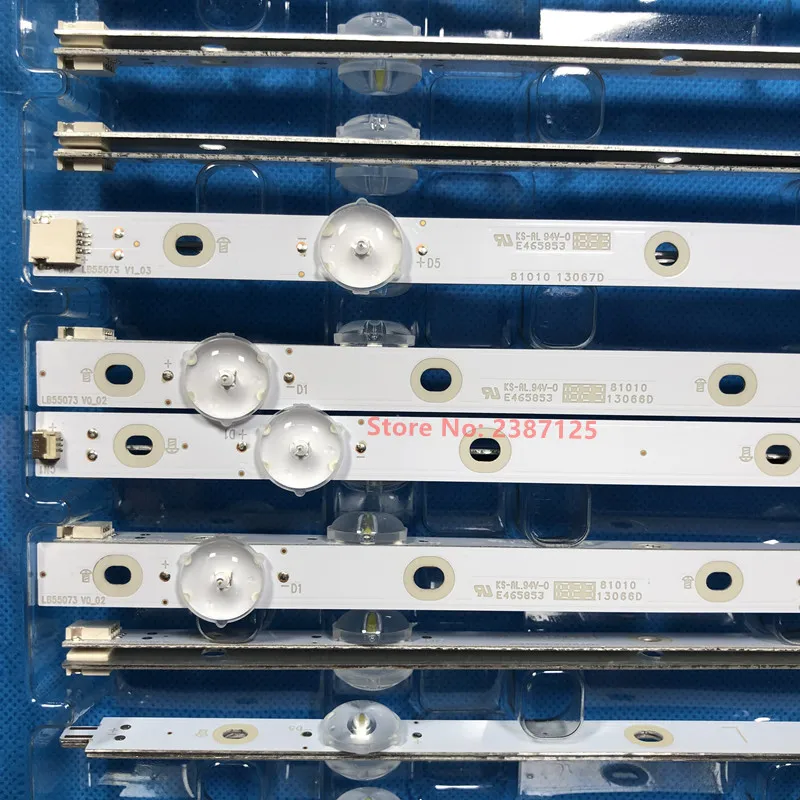 Фото Светодиодная лента для LB-PM3030-GJPHP556X10AKV2-R-Y L 55PUS5672 55PUS6162 55PUS6262 5PUS6272 55PUS6412 55PUS6503 55PUS7504 T550QVN05.7 №4