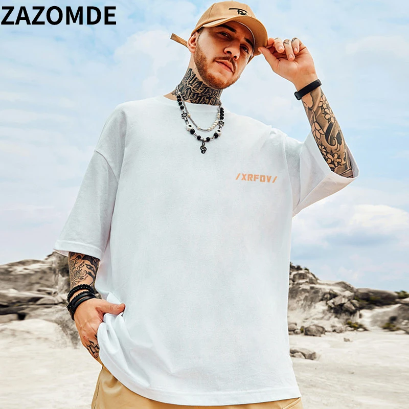 ZAZOMDE Summer Couple Oversized T-shirts Cute Anime Graphic Print T-shirts Summer Hip Hop Style Tee Tops Cottons Fashion Clothes