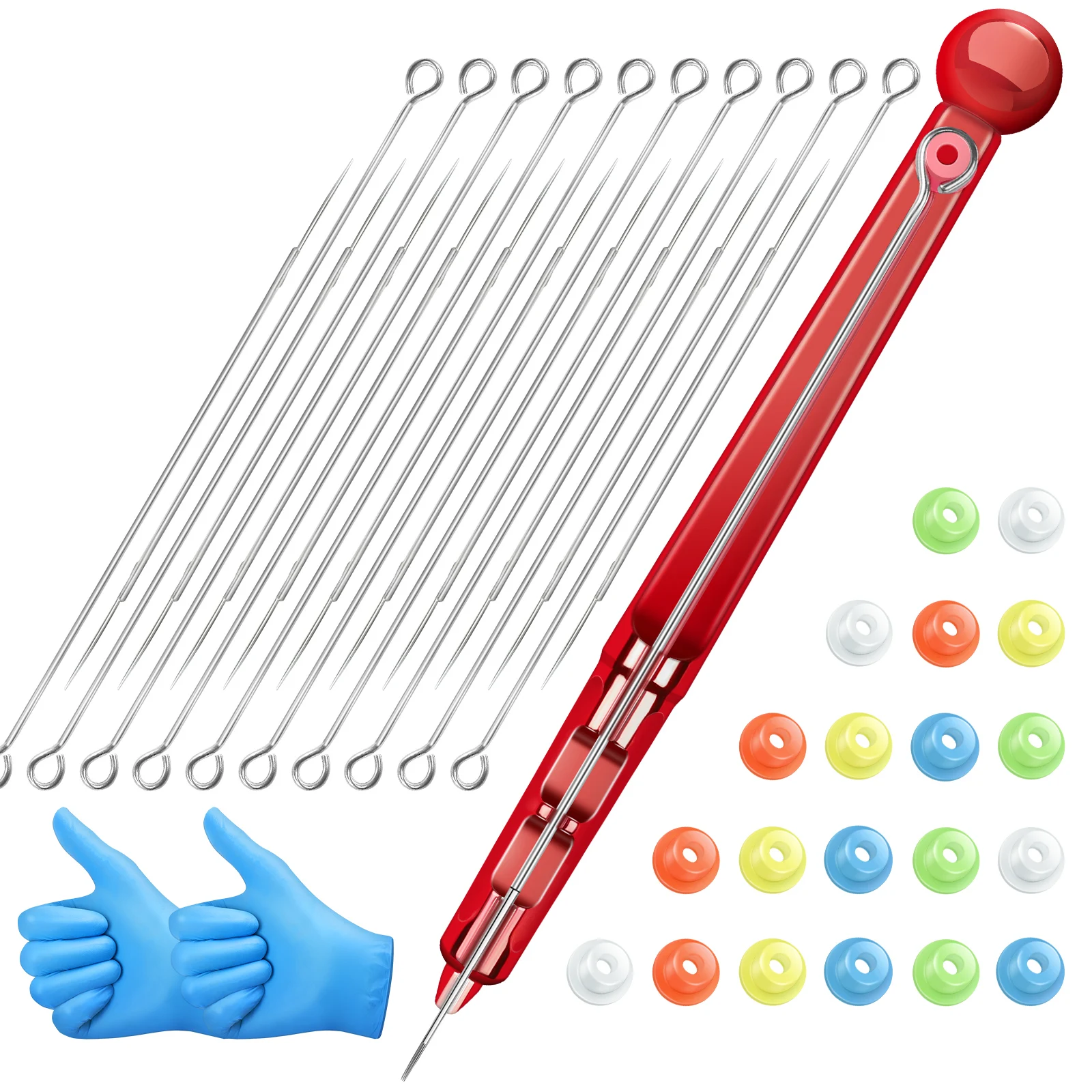 

Тату ручная ручка в комплекте с татуировкой иглы для нанесения чернил и наклейками для татуировки DIY (без черного рулона тату-бандаж)