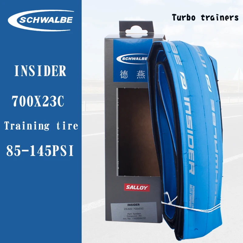 

Schwalbe INSIDER 700C Specifically for turbo trainers tire 700 * 23C 700*35C Lightweight Blue Color Folding Tyre