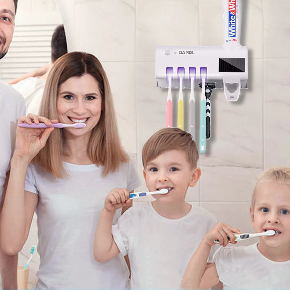 Держатель для зубной щетки SDARISB на солнечной энергии двухслойный стерилизатор