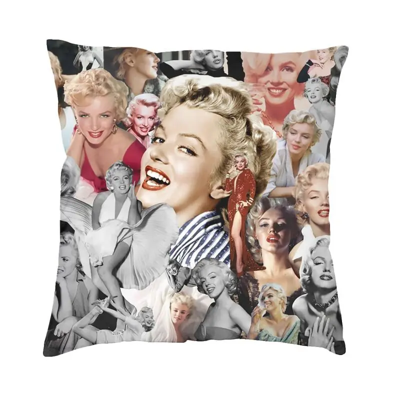 

Актриса, певица Marilyns Monroe, коллаж, наволочка для подушки, двусторонняя 3D печать, чехол для детской подушки, чехол для домашнего декора