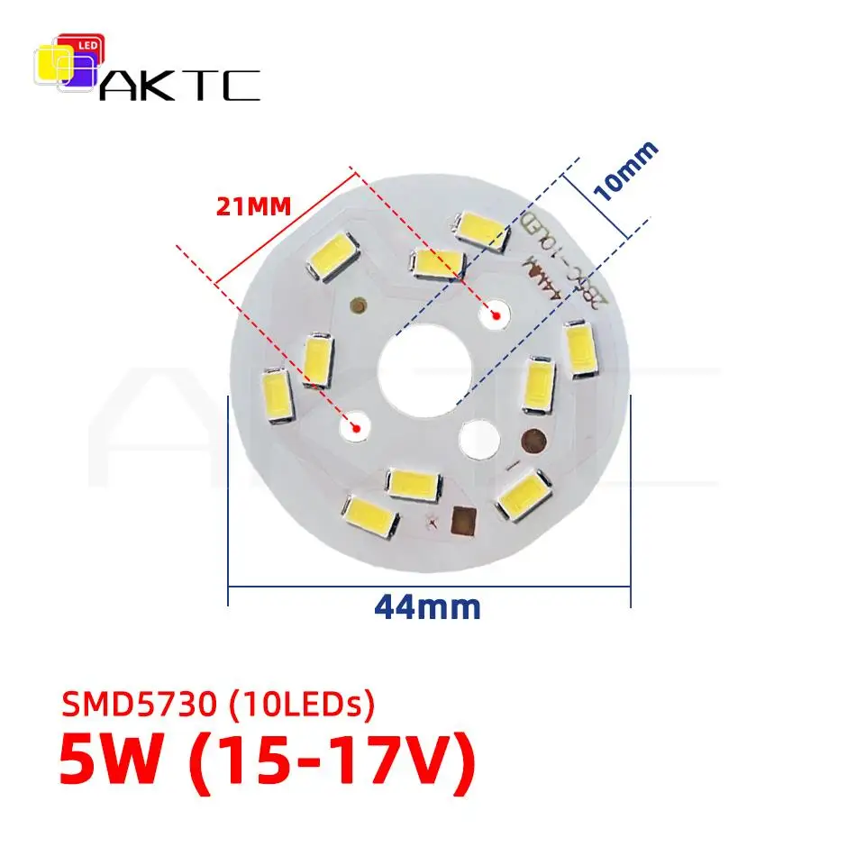 

Светодиодная лампа Ankatec CC-YXDB-5W 5Вт круглый алюминий