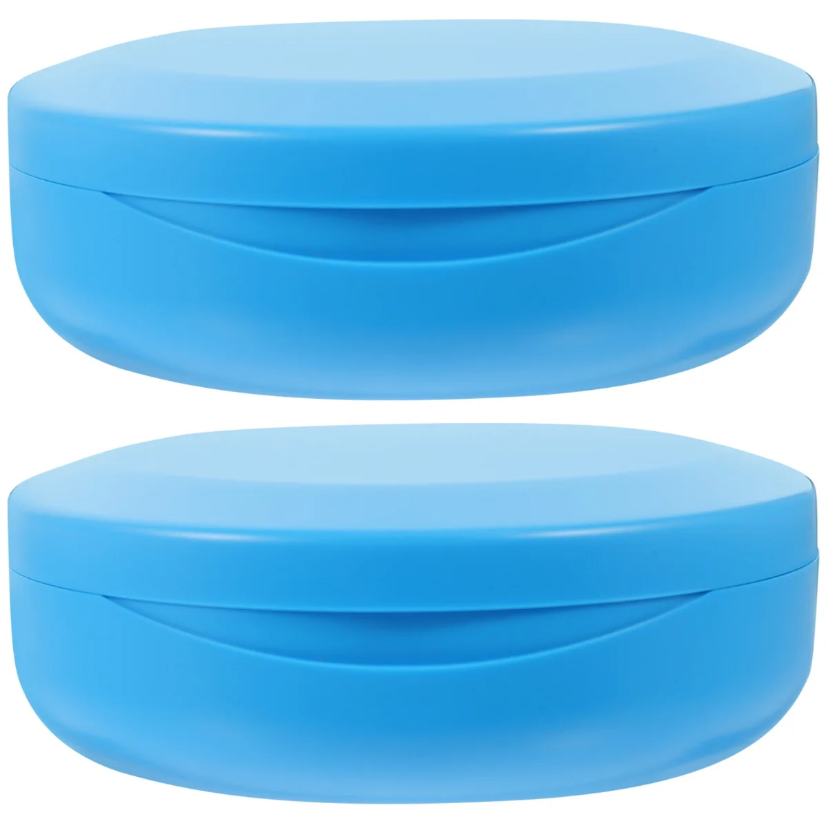 

2pcs Tooth Retainer Case Portable Orthodontic Retainer Box Denture Case with Mirror