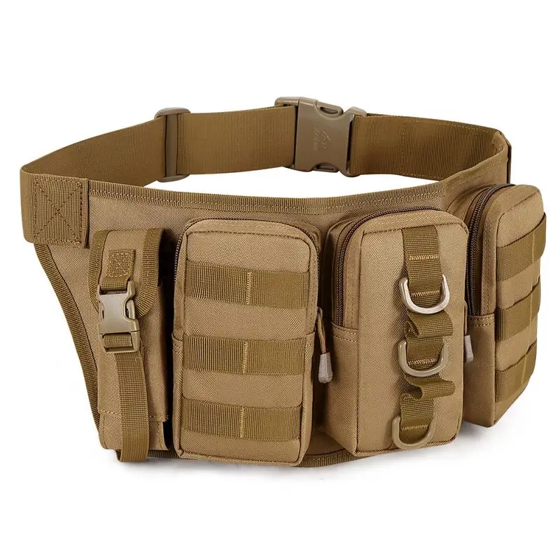 Waterproof Tactical Men's Waist Bag Hiking Nylon Waist Bag Outdoor Army Military Hunting Sports Hiking Camping Waist Bag