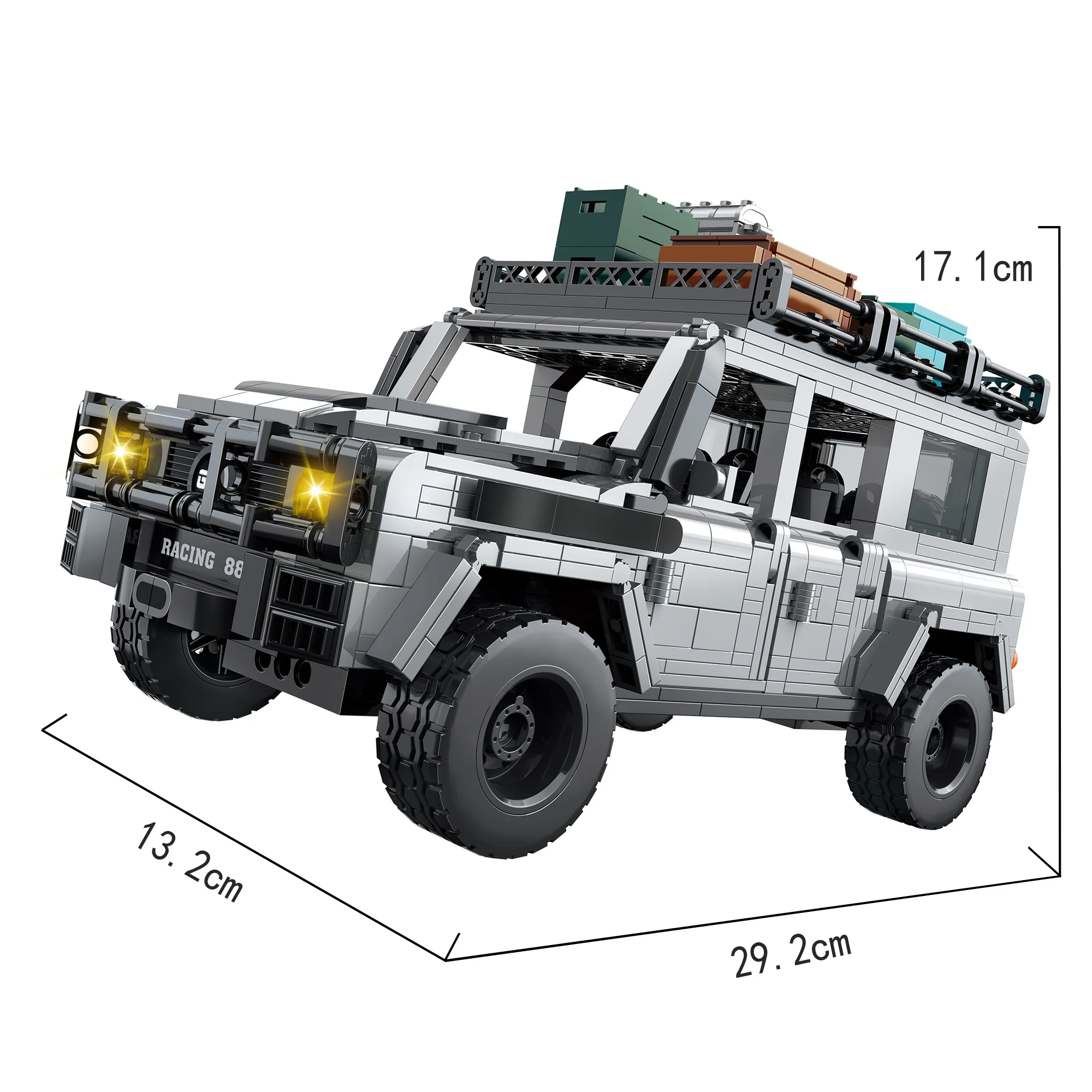 COGO Raptor внедорожник пикап строительные блоки-автомобиль сборка Кирпичи игрушки
