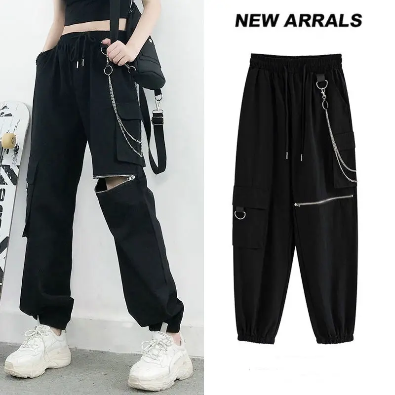 

Women High Waist Drawstring Jogging Pants Plus Size Female 2022 New Fashion Solid Color Loose Harem Trousers Ladies Casual Pants