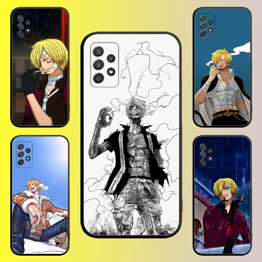 Sanji anime o-onep-pieceS Phone Case For Samsung Galaxy A13 A21s A22 A31 A32 A52 A53 A71 A80 A91 Soft Black Shell
